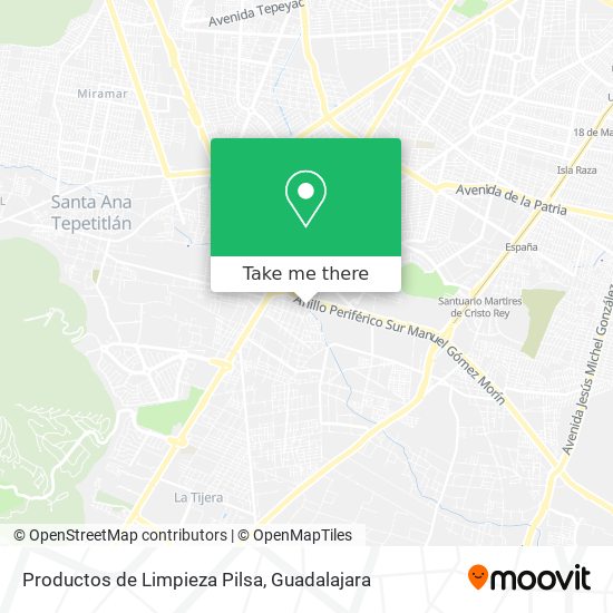 Productos de Limpieza Pilsa map