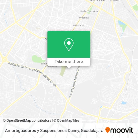 Amortiguadores y Suspensiones Danny map