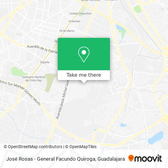 Mapa de José Rosas - General Facundo Quiroga