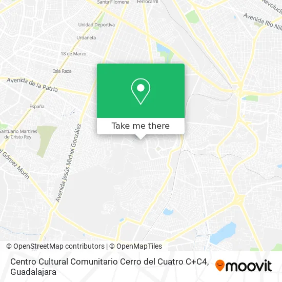 Centro Cultural Comunitario Cerro del Cuatro C+C4 map