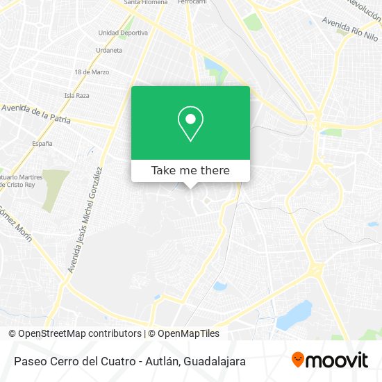 Paseo Cerro del Cuatro - Autlán map
