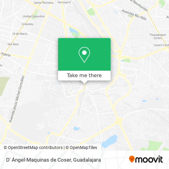 Mapa de D' Ángel-Maquinas de Coser
