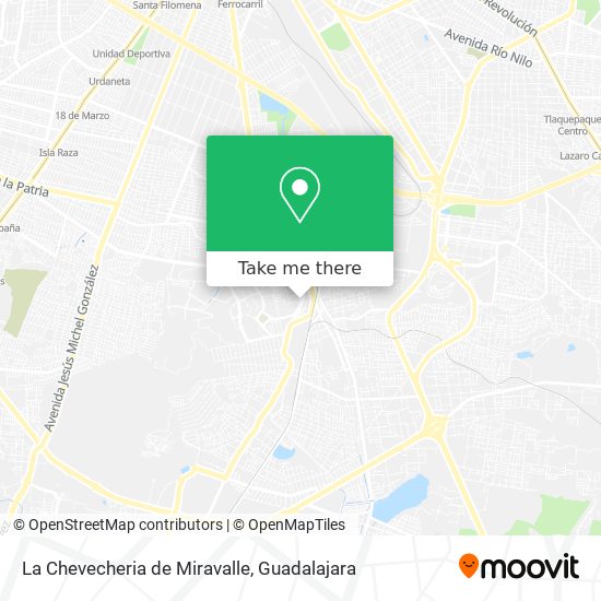 Mapa de La Chevecheria de Miravalle