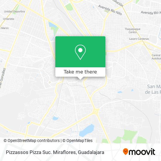 Mapa de Pizzassos Pizza Suc. Miraflores