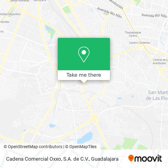 Mapa de Cadena Comercial Oxxo, S.A. de C.V.