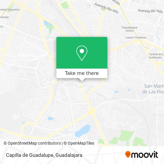 Capilla de Guadalupe map