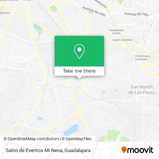 Mapa de Salon de Eventos Mi Nena