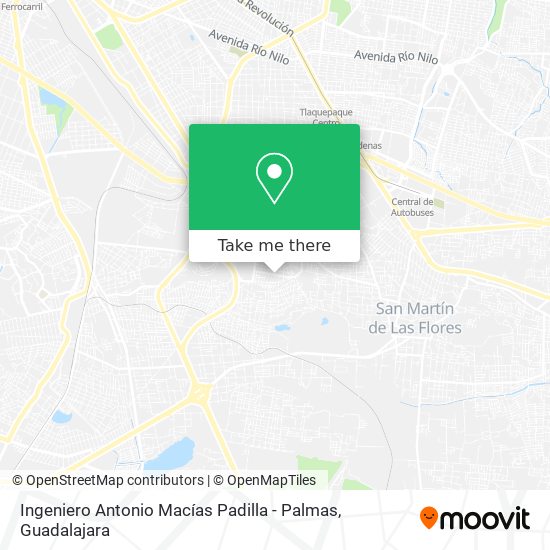 Mapa de Ingeniero Antonio Macías Padilla - Palmas