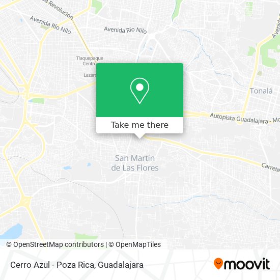Cerro Azul - Poza Rica map