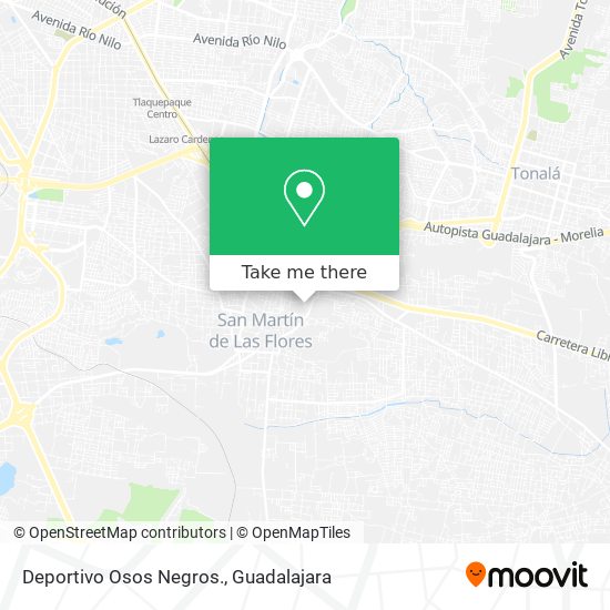 Deportivo Osos Negros. map