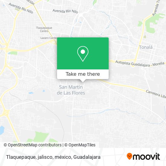 Tlaquepaque, jalisco, méxico map