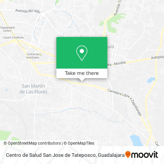 Centro de Salud San Jose de Tateposco map