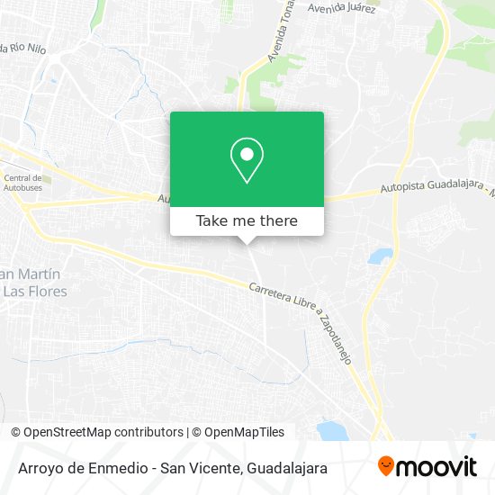 Arroyo de Enmedio - San Vicente map
