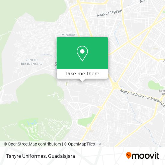 Mapa de Tanyre Uniformes