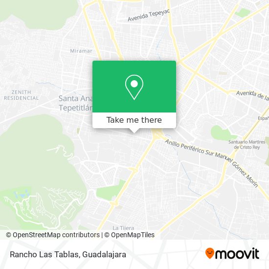 Mapa de Rancho Las Tablas