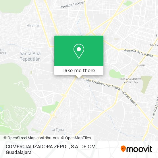 COMERCIALIZADORA ZEPOL, S.A. DE C.V. map