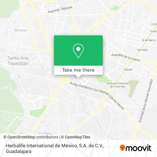 Herbalife International de México, S.A. de C.V. map