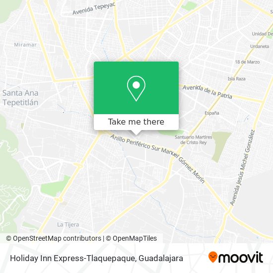 Holiday Inn Express-Tlaquepaque map