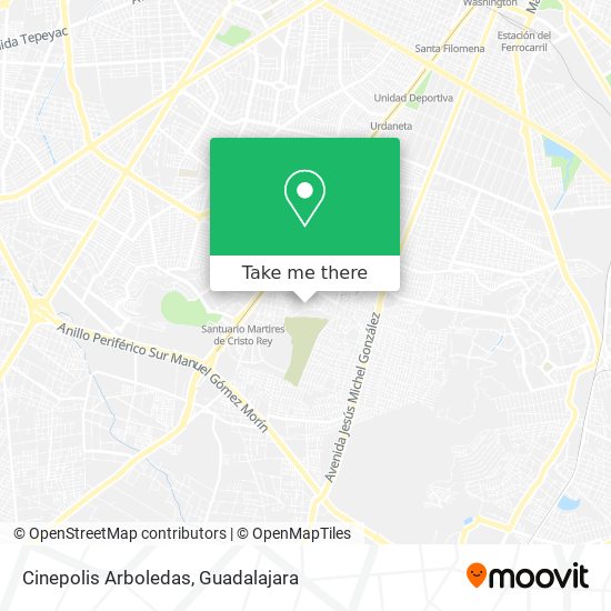 Cinepolis Arboledas map