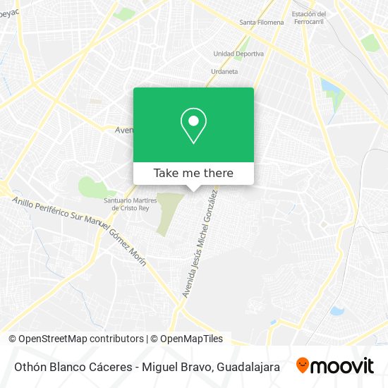 Mapa de Othón Blanco Cáceres - Miguel Bravo