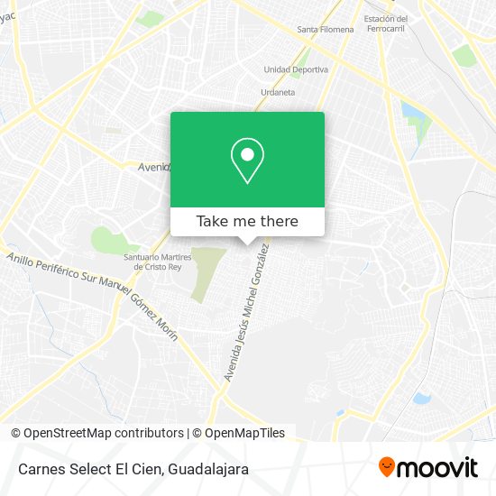 Carnes Select El Cien map