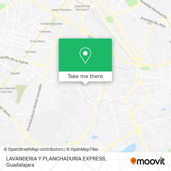 Mapa de LAVANDERIA Y PLANCHADURIA EXPRESS