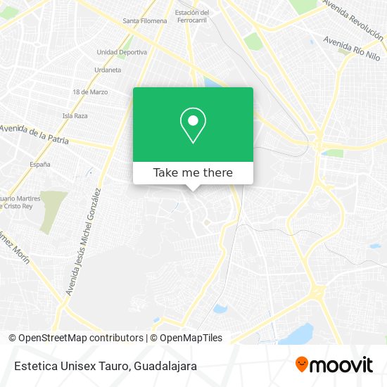 Estetica Unisex Tauro map