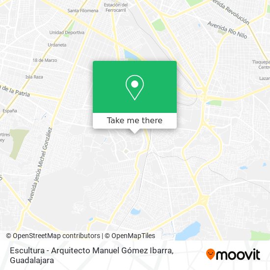 Mapa de Escultura - Arquitecto Manuel Gómez Ibarra