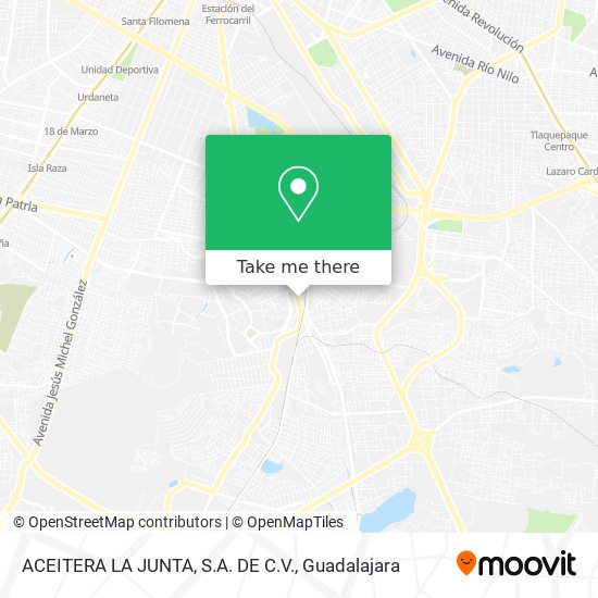 ACEITERA LA JUNTA, S.A. DE C.V. map