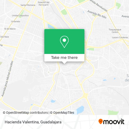 Hacienda Valentina map