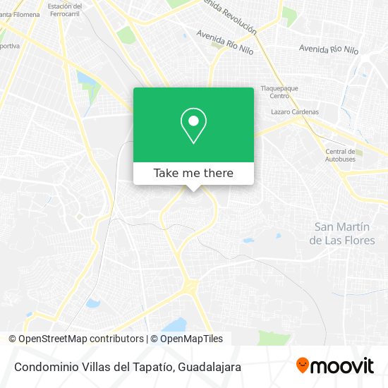 Condominio Villas del Tapatío map