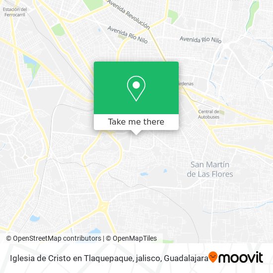 Mapa de Iglesia de Cristo en Tlaquepaque, jalisco