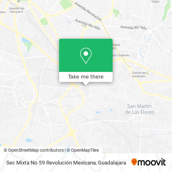 Mapa de Sec Mixta No 59 Revolución Mexicana