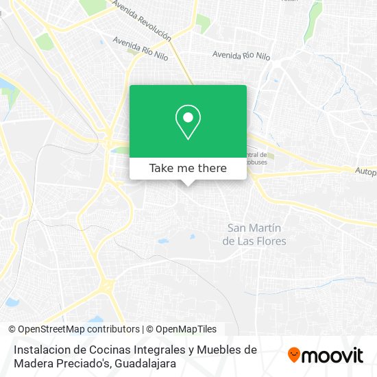 Instalacion de Cocinas Integrales y Muebles de Madera Preciado's map