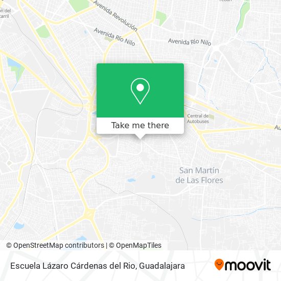 Escuela Lázaro Cárdenas del Rio map
