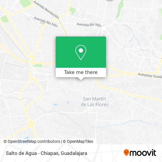 Salto de Agua - Chiapas map