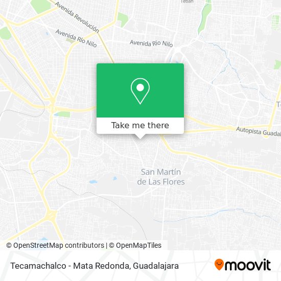Tecamachalco - Mata Redonda map