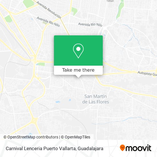 Carnival Lenceria Puerto Vallarta map