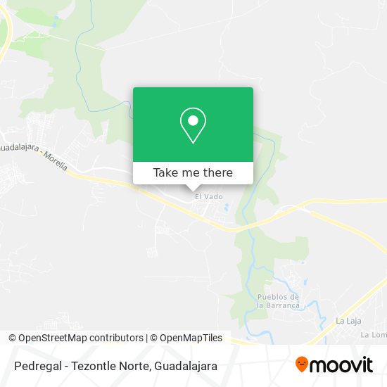 Pedregal - Tezontle Norte map