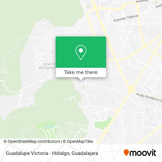 Guadalupe Victoria - Hidalgo map