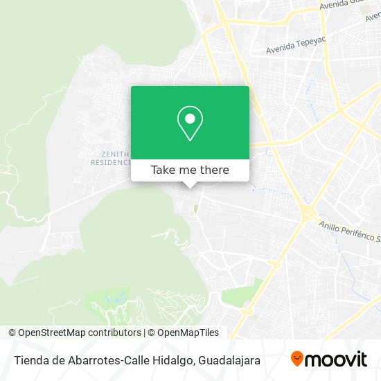 Mapa de Tienda de Abarrotes-Calle Hidalgo