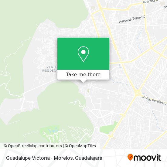 Mapa de Guadalupe Victoria - Morelos