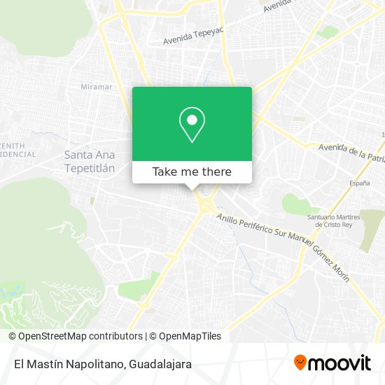 Mapa de El Mastín Napolitano
