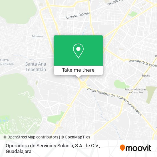 Operadora de Servicios Solacia, S.A. de C.V. map