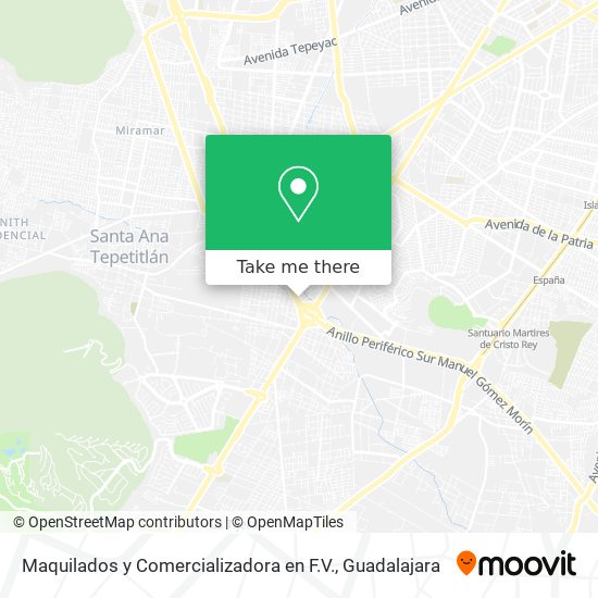 Mapa de Maquilados y Comercializadora en F.V.