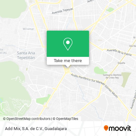 Mapa de Add Mix, S.A. de C.V.