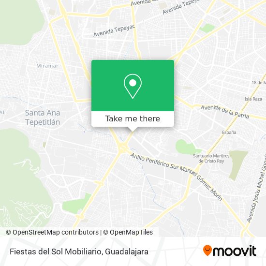 Mapa de Fiestas del Sol Mobiliario