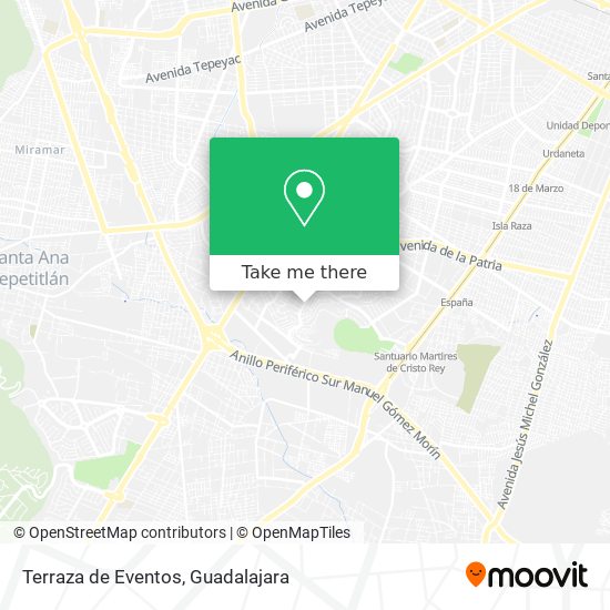 Mapa de Terraza de Eventos