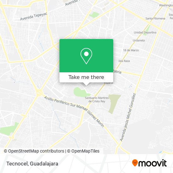 Tecnocel map