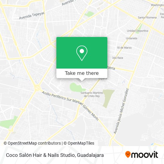 Coco Salón Hair & Nails Studio map